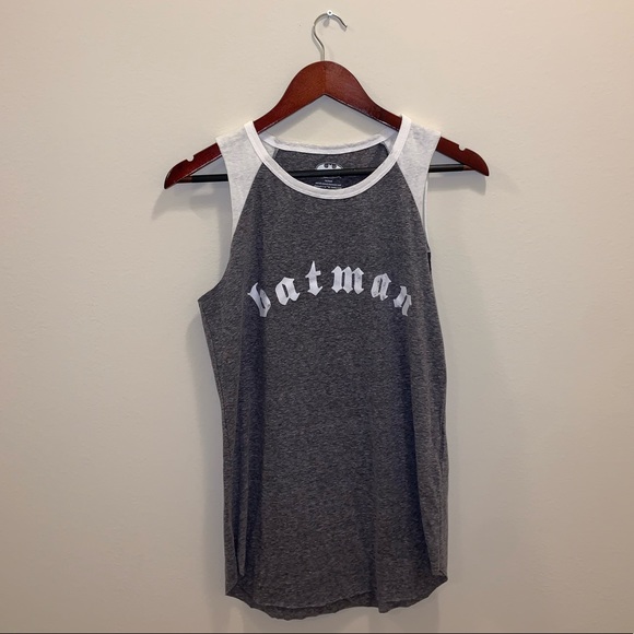 DC Comics Batman Gray & White tank top size S - Picture 3 of 8